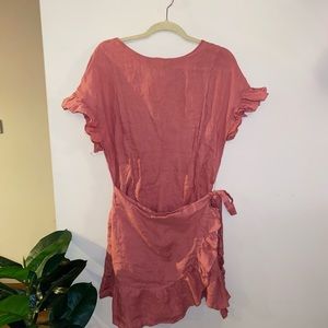 SOLD - Pink linen dress